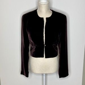 Nicole Miller Velvet Cropped Jacket